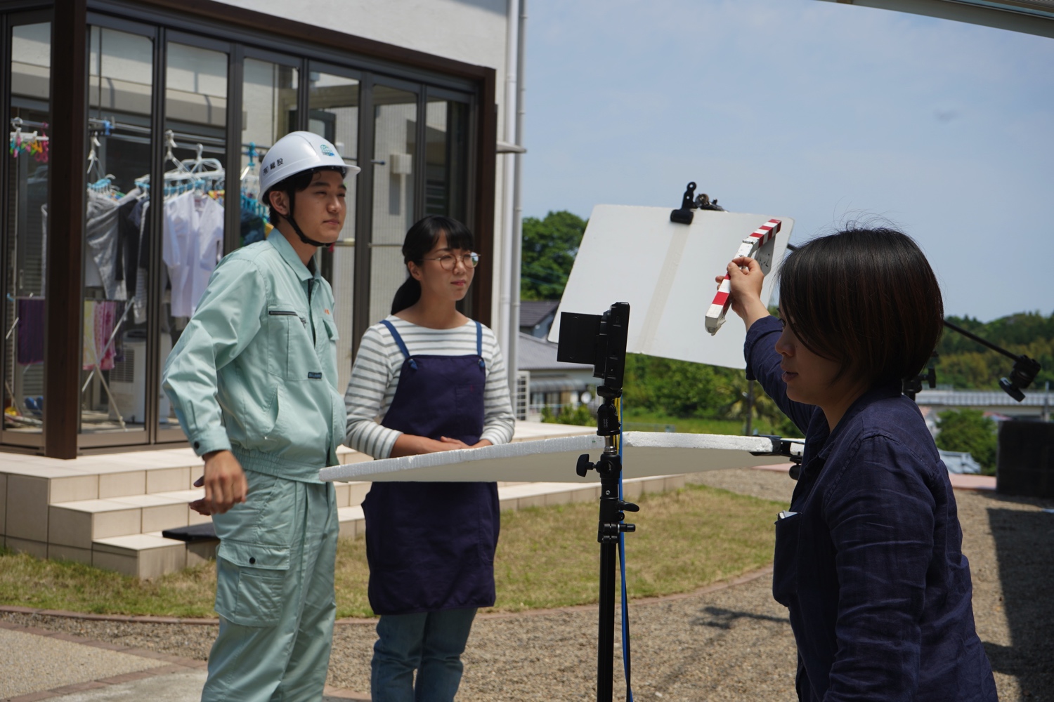 家庭用蓄電池を紹介するテレビCMの撮影が行われました!