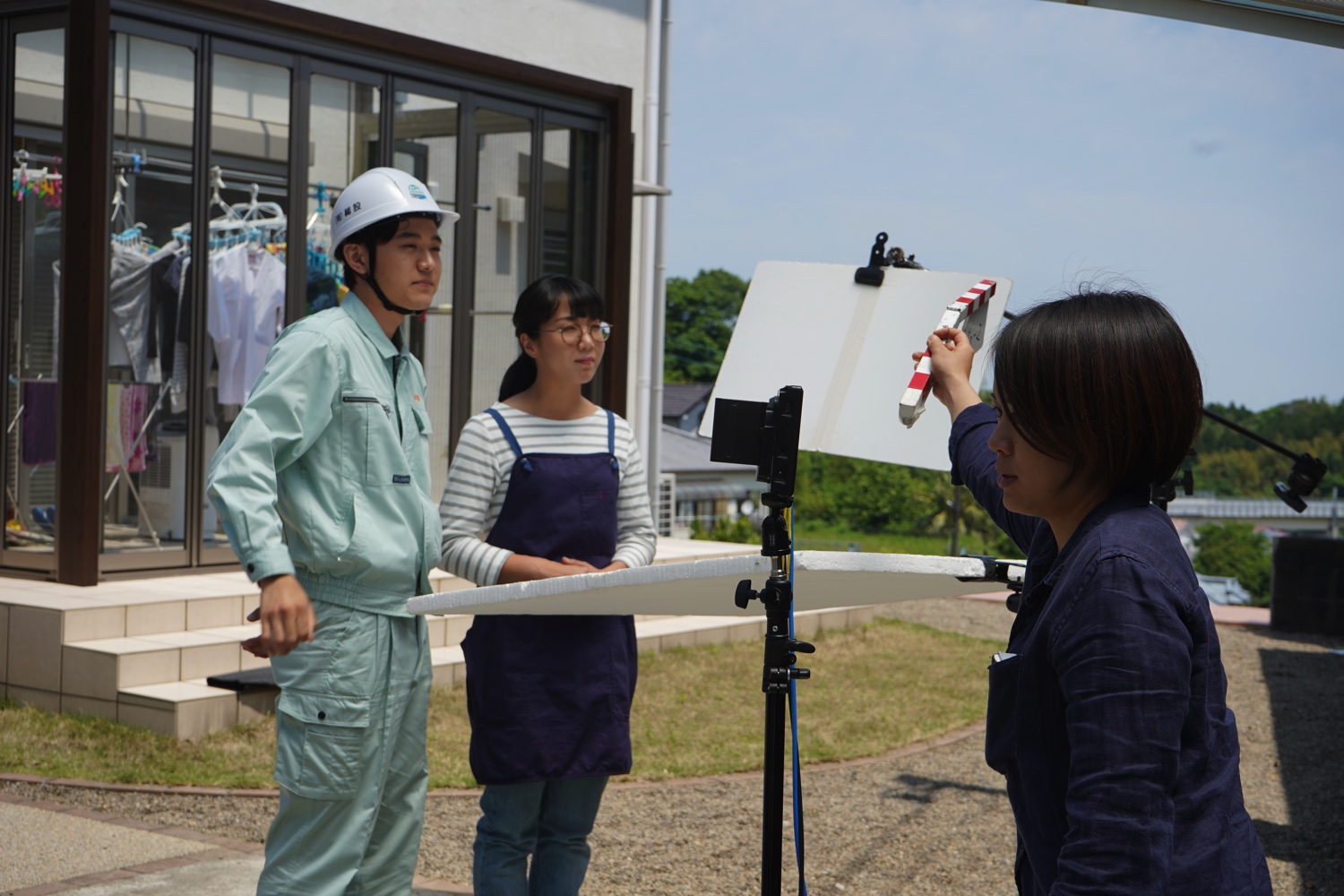 家庭用蓄電池を紹介するテレビCMの撮影が行われました！