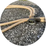 古い追い炊き配管の状態の画像