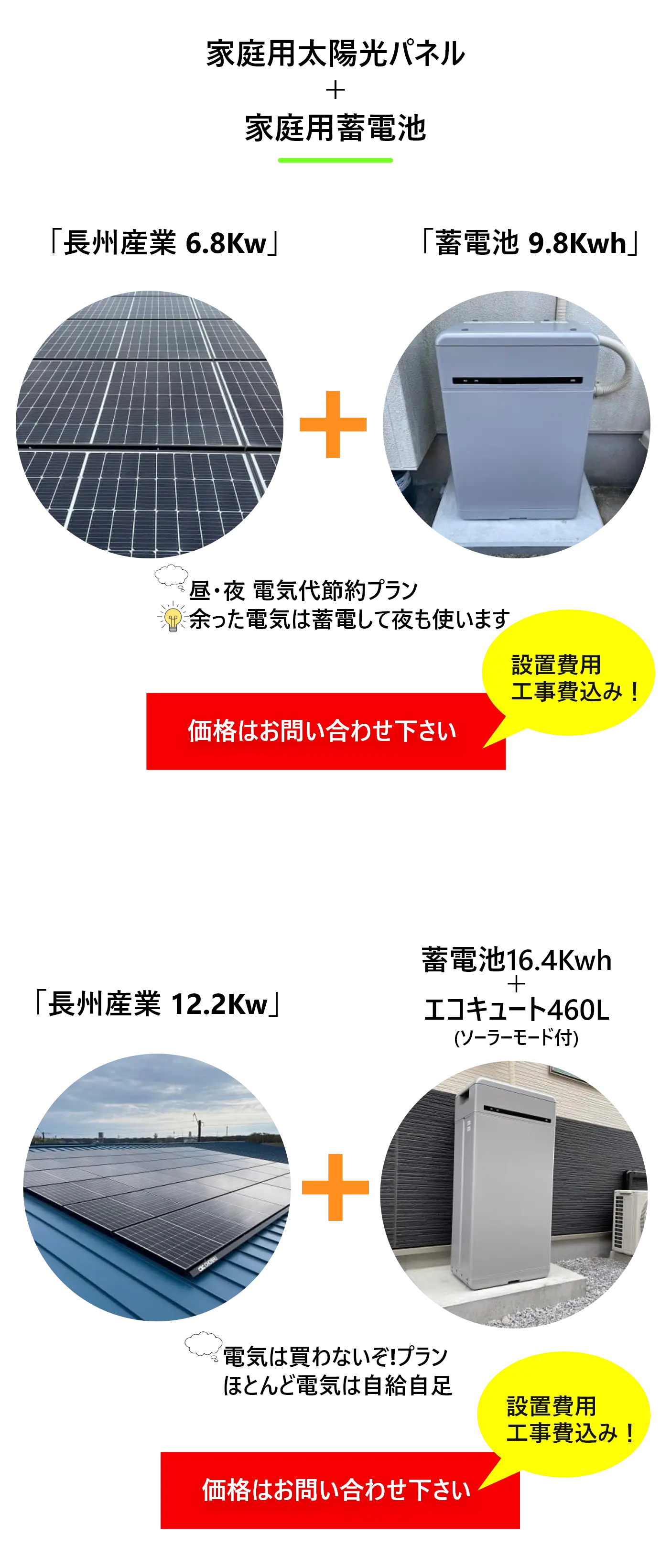 家庭用太陽光パネル-蓄電池