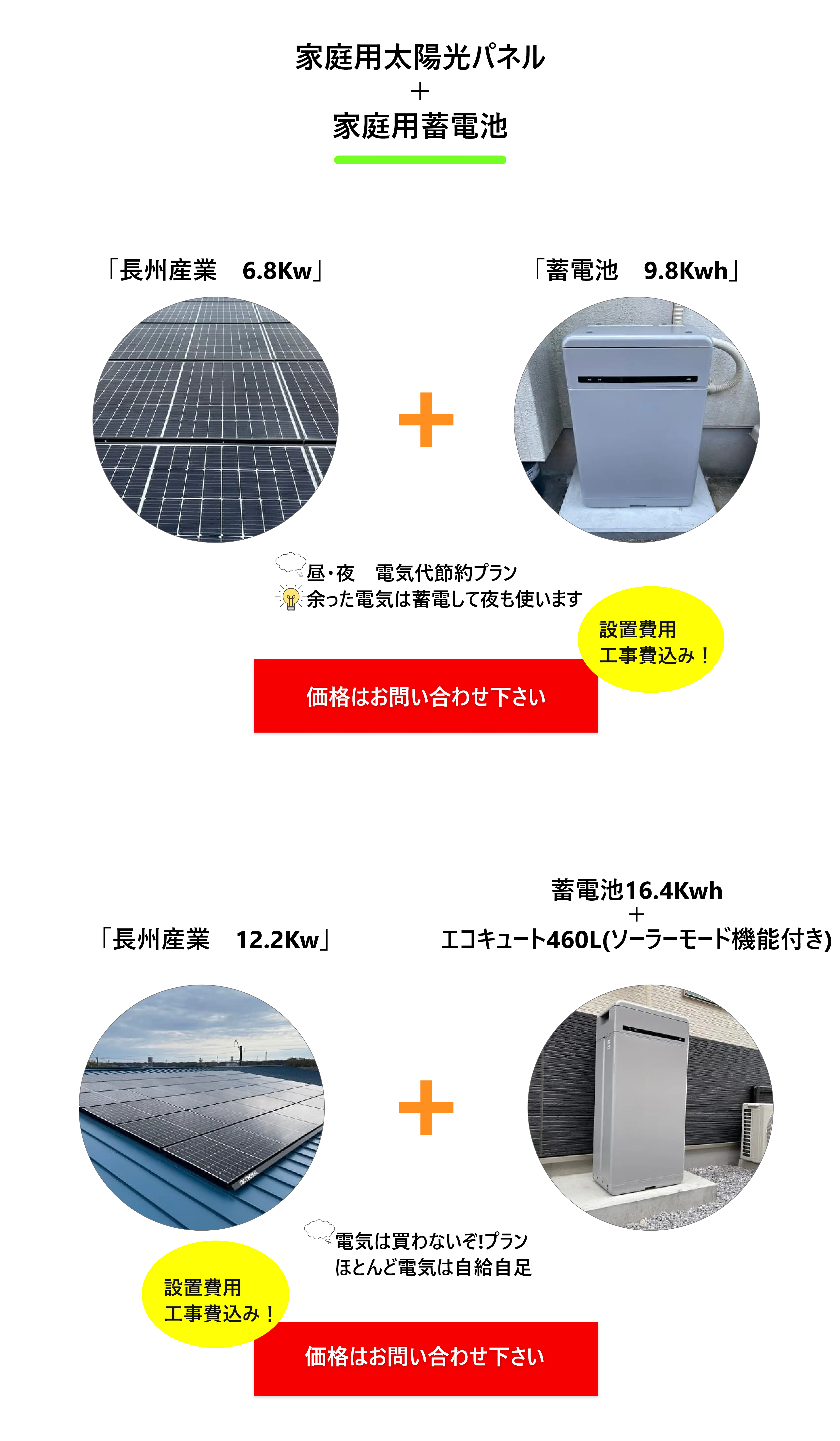 家庭用太陽光パネル-蓄電池